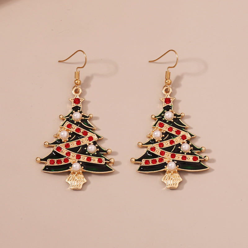 Perla Pendiente vintage hecho a mano