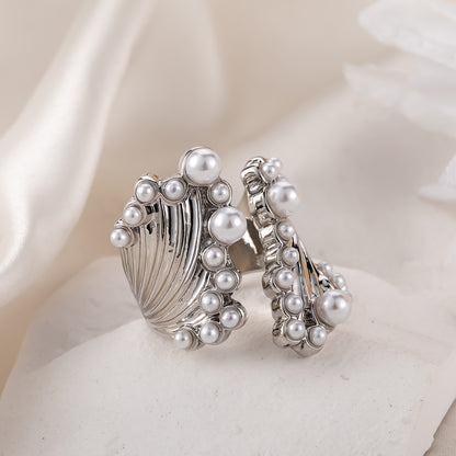 Perla Anillo artesanal delicado