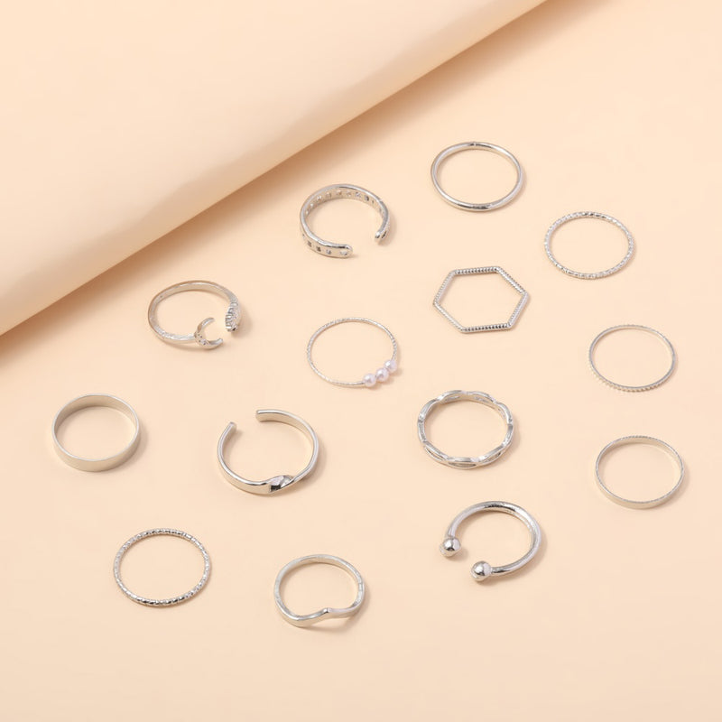 Perla Anillo elegante para toda ocasión