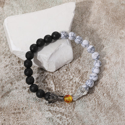 Perla Pulsera vintage hecho a mano