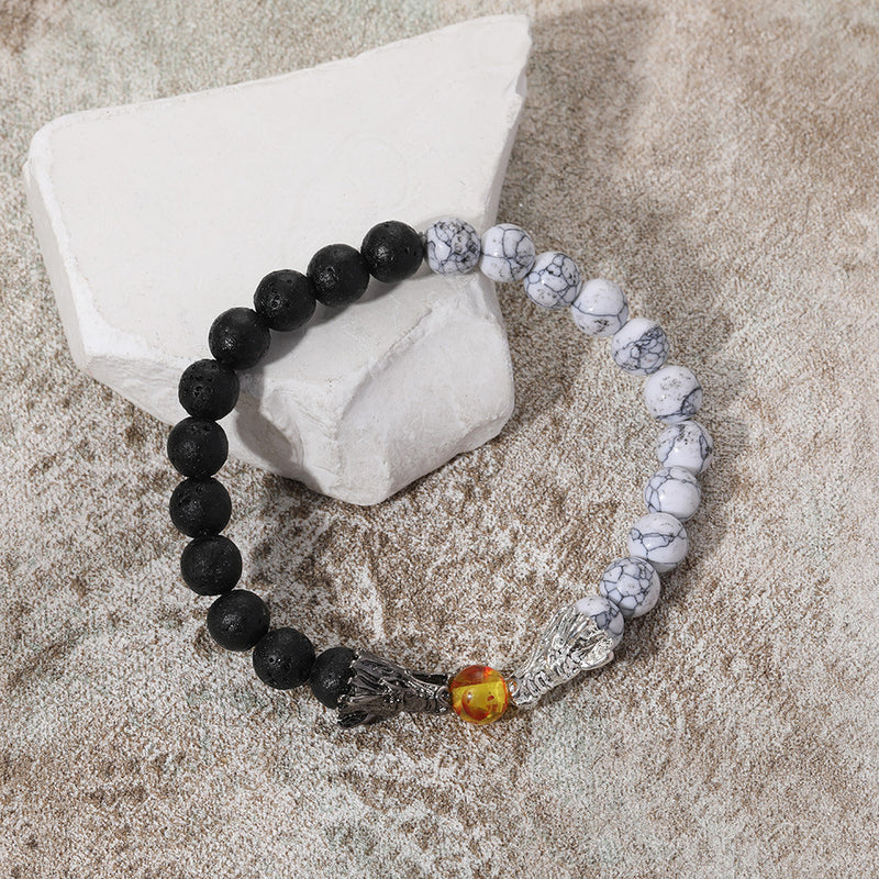 Perla Pulsera vintage hecho a mano