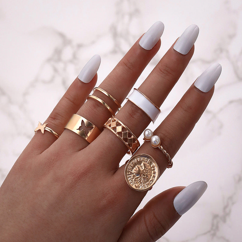 Perla Anillo elegante para toda ocasión