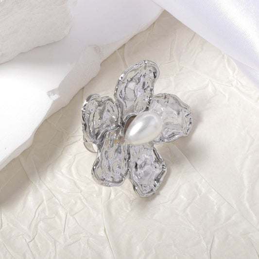 Perla Anillo impresionante para uso diario