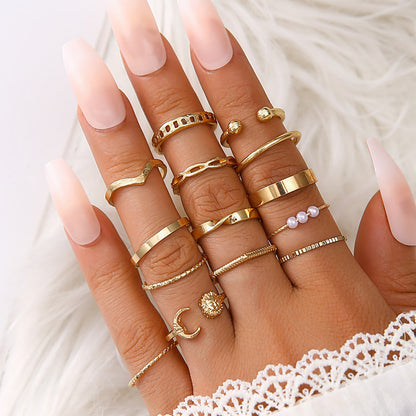 Perla Anillo elegante para toda ocasión