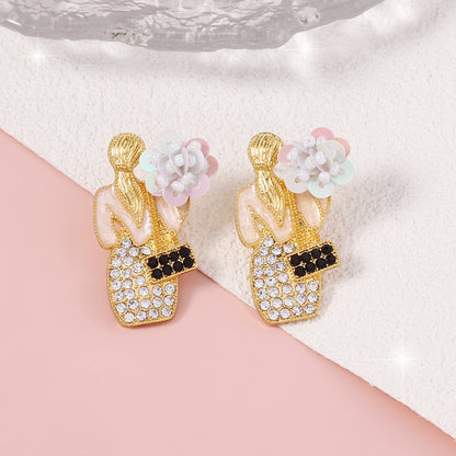 Perla Pendiente clásico con encanto atemporal