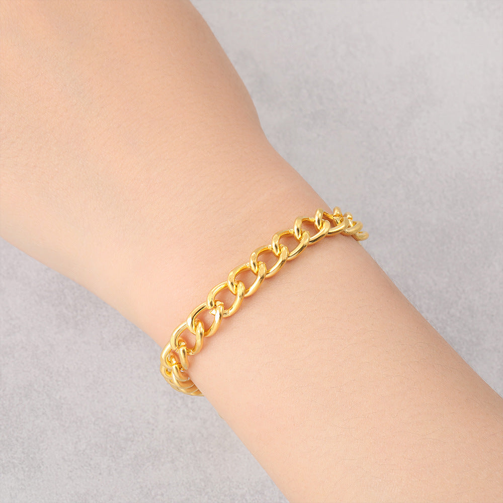 Oro Pulsera vintage hecho a mano