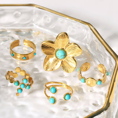 Oro Anillo elegante para toda ocasión