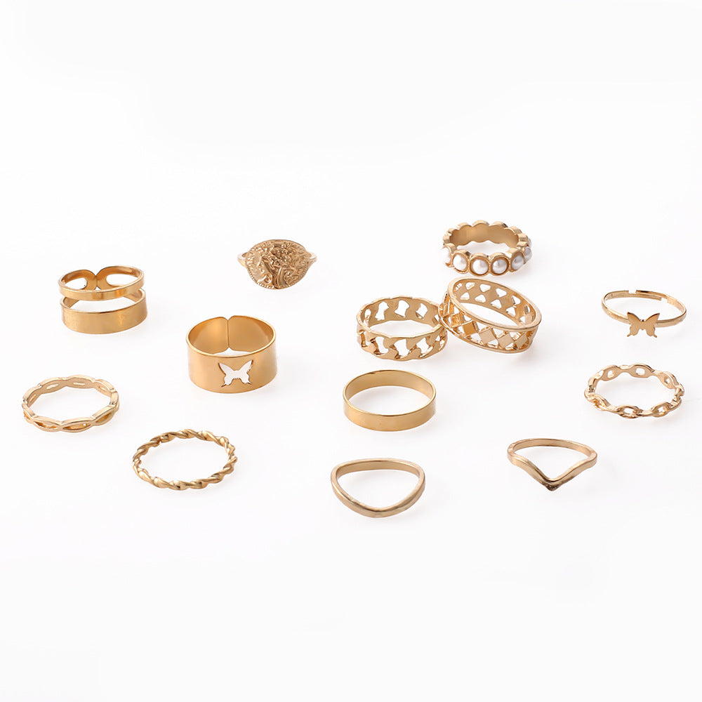 Perla Anillo hermoso con estilo único