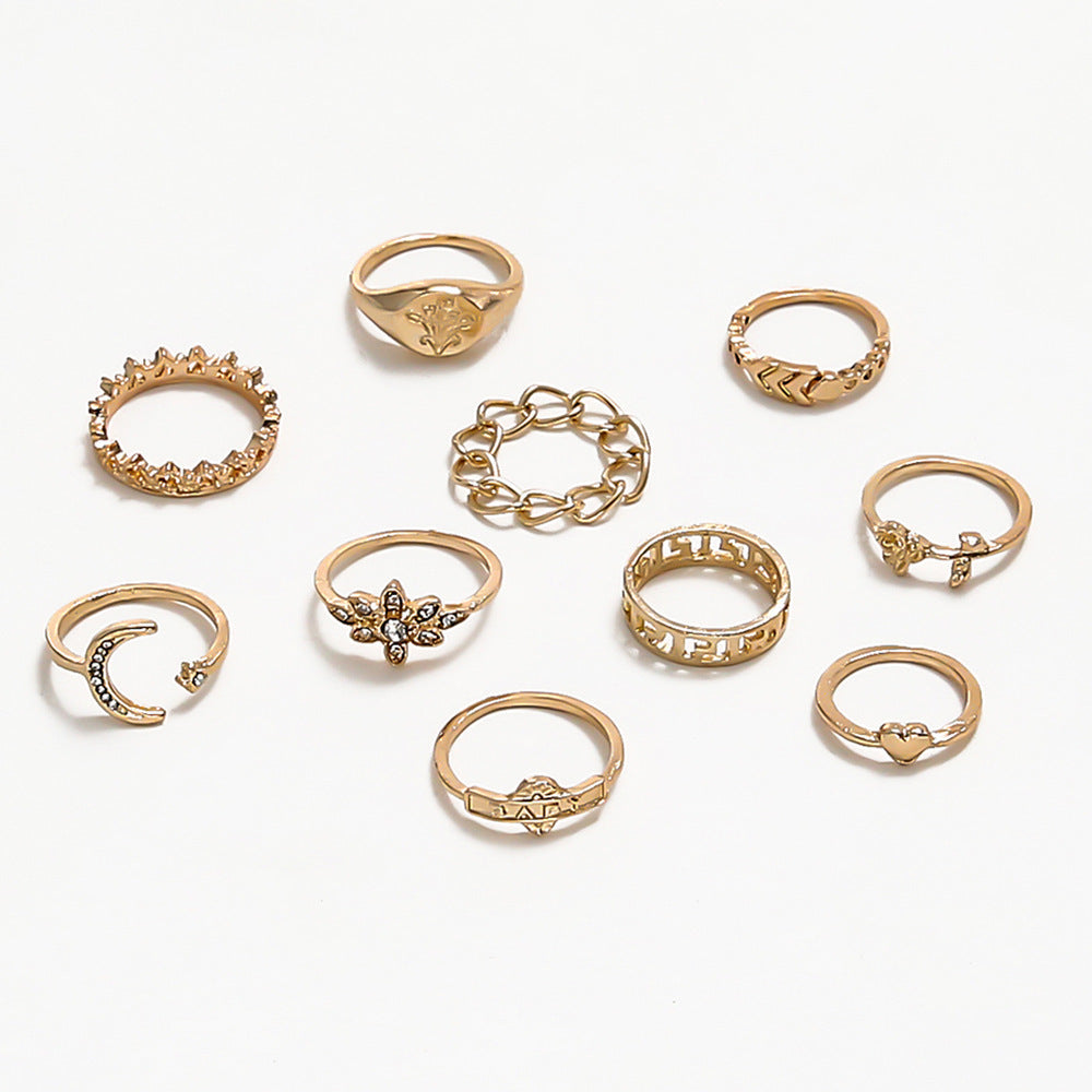 Oro Anillo clásico con encanto atemporal