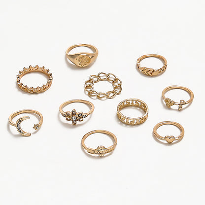 Oro Anillo clásico con encanto atemporal