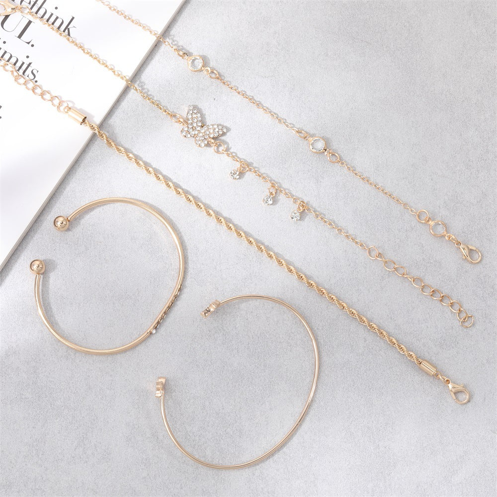 Oro Pulsera hermoso con estilo único