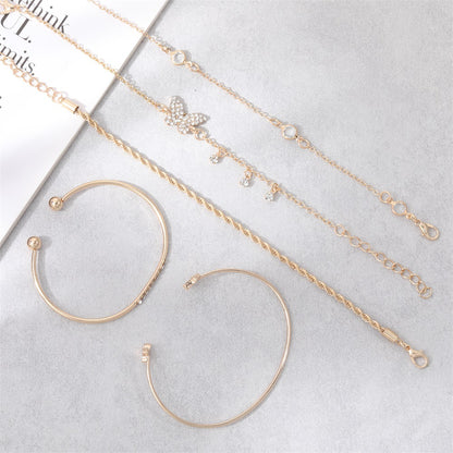 Oro Pulsera hermoso con estilo único