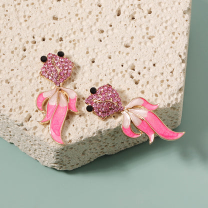 Oro Pendiente elegante para toda ocasión