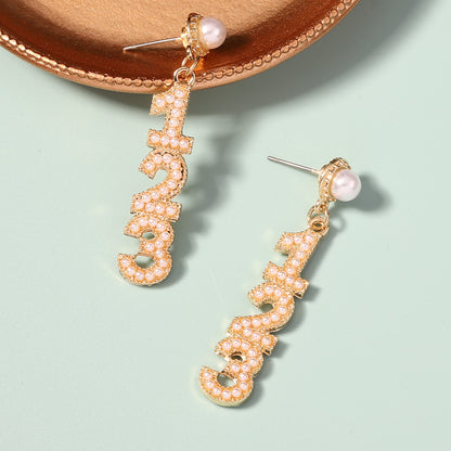 Perla Pendiente encantador para cualquier ocasión