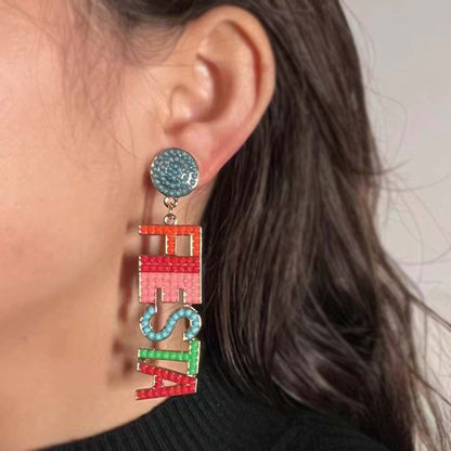 Pendiente vintage hecho a mano