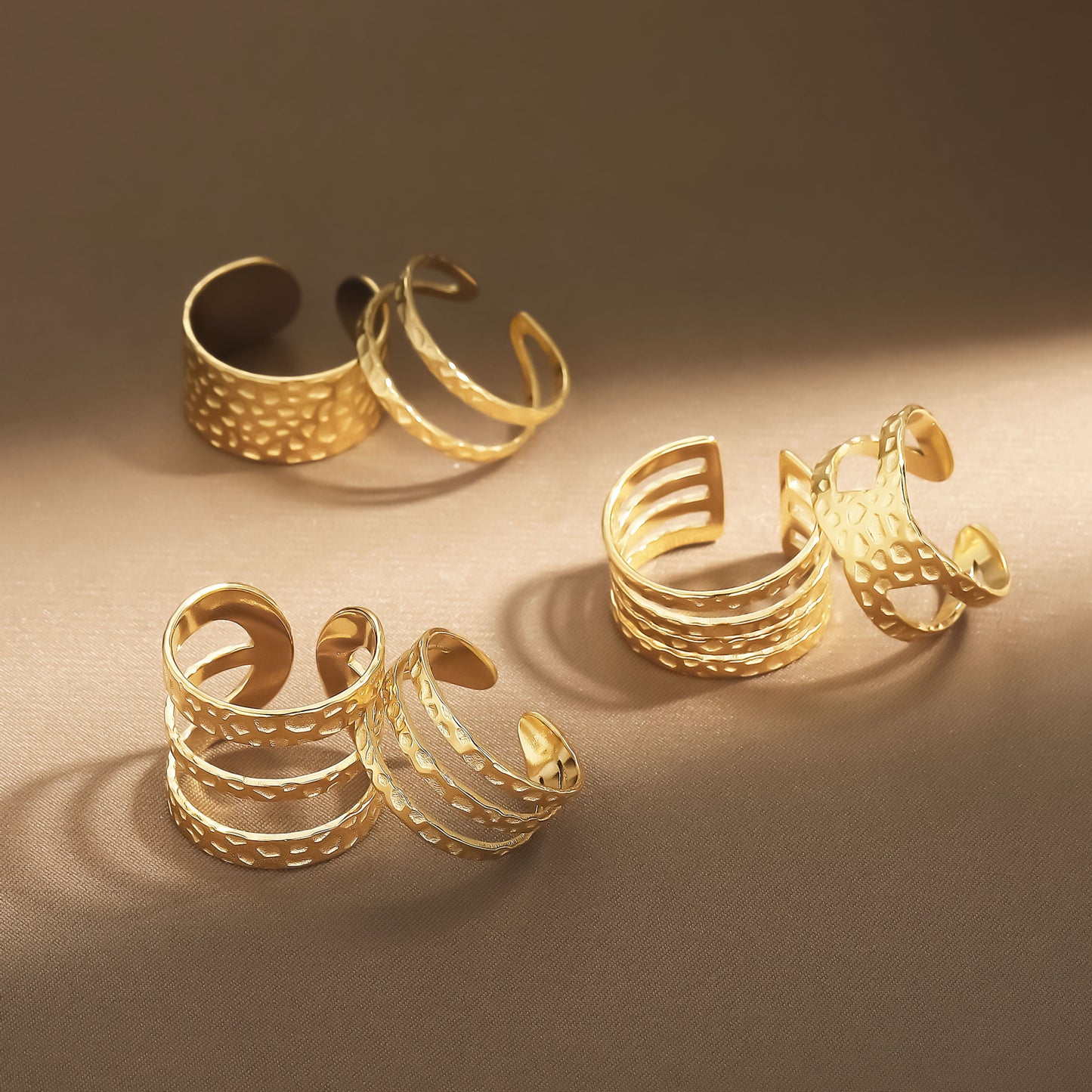 Oro Anillo elegante para toda ocasión