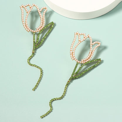 Perla Pendiente elegante para toda ocasión