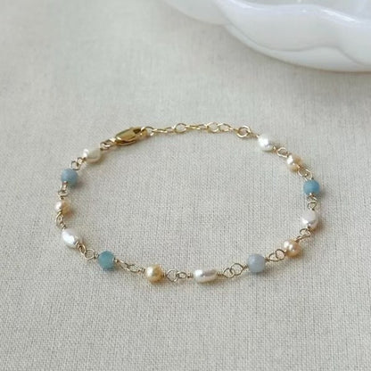 Perla Pulsera clásico con encanto atemporal
