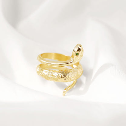 Oro Anillo hermoso con estilo único
