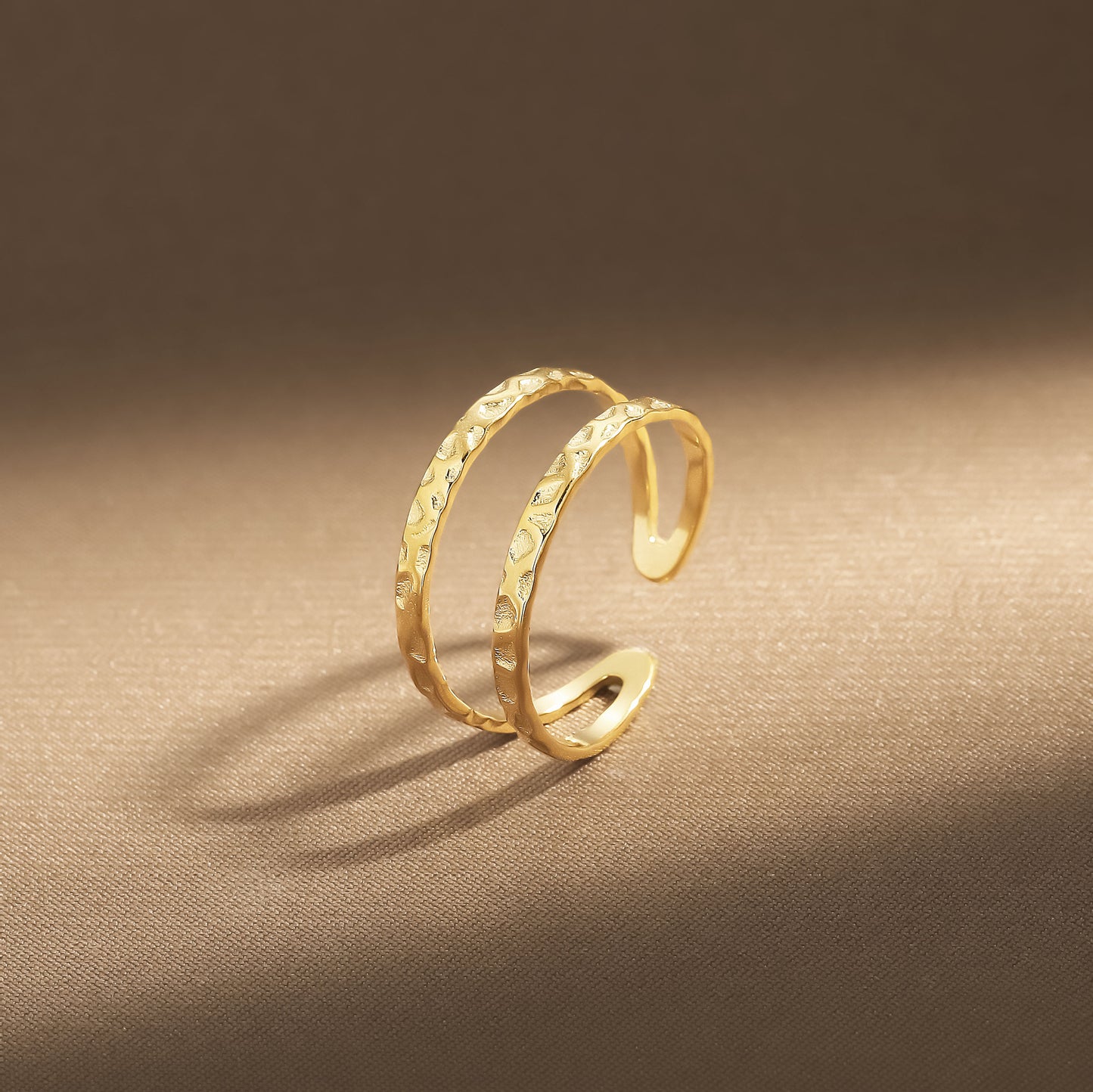 Oro Anillo elegante para toda ocasión