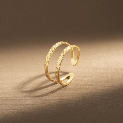 Oro Anillo elegante para toda ocasión