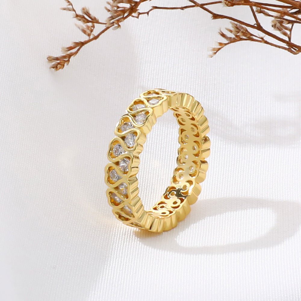 Oro Anillo hermoso con estilo único