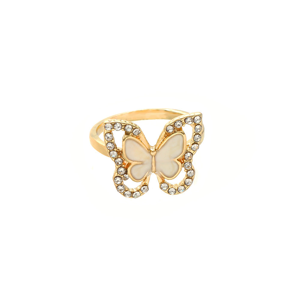 Oro Anillo hermoso con estilo único