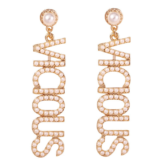 Perla Pendiente elegante para toda ocasión