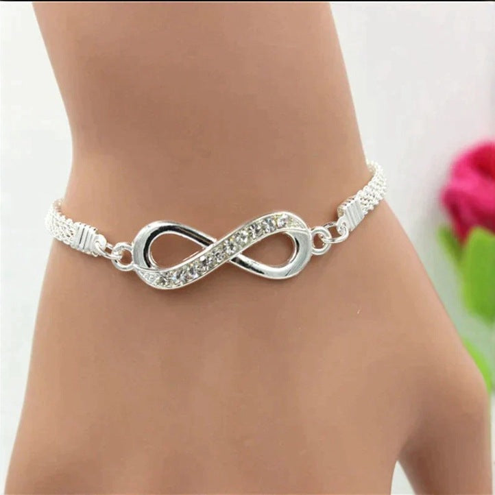 Plata Pulsera encantador para cualquier ocasión
