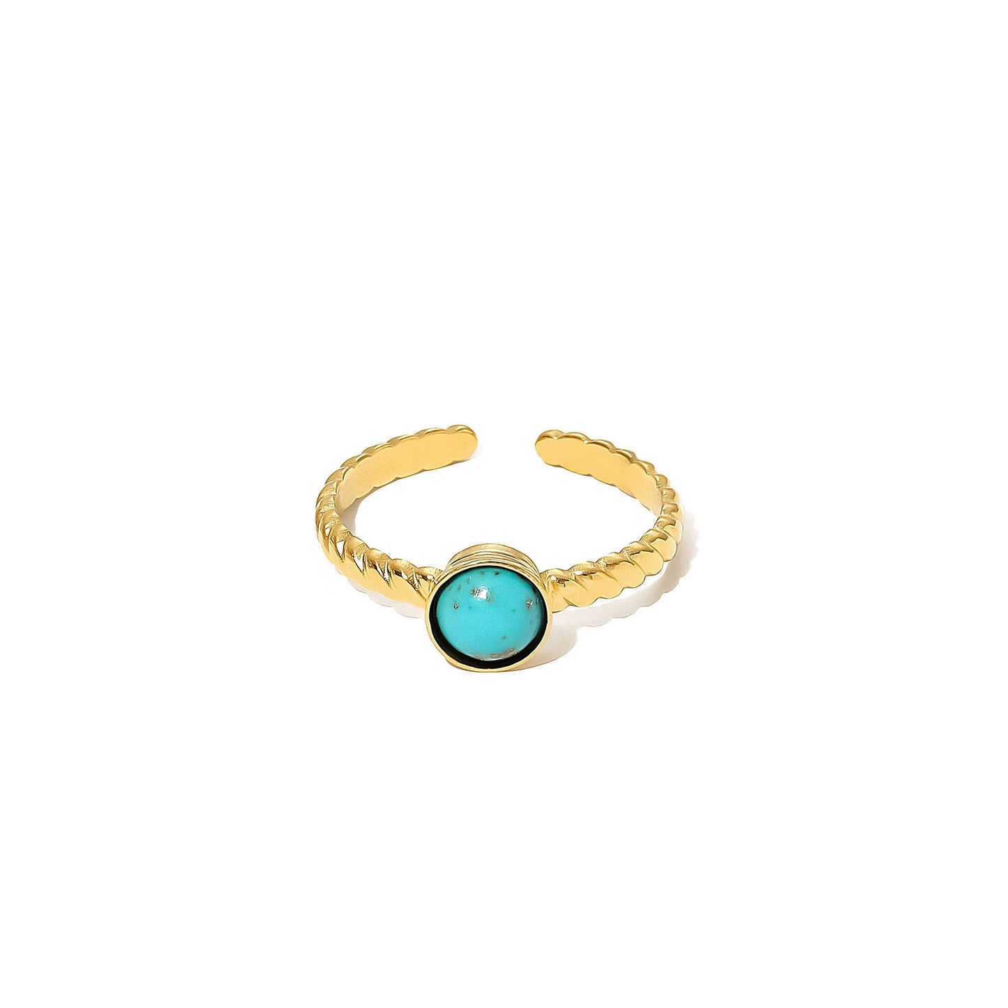 Oro Anillo artesanal delicado