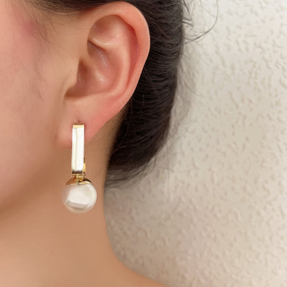 Perla Pendiente artesanal delicado