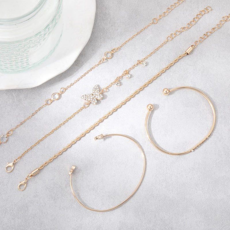 Oro Pulsera hermoso con estilo único