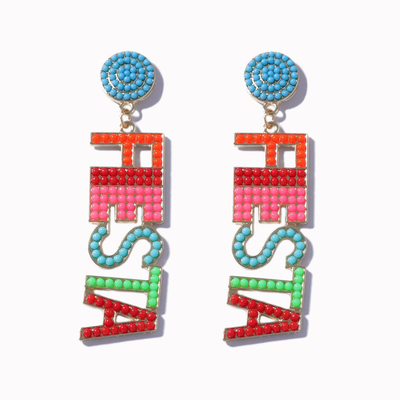 Pendiente vintage hecho a mano