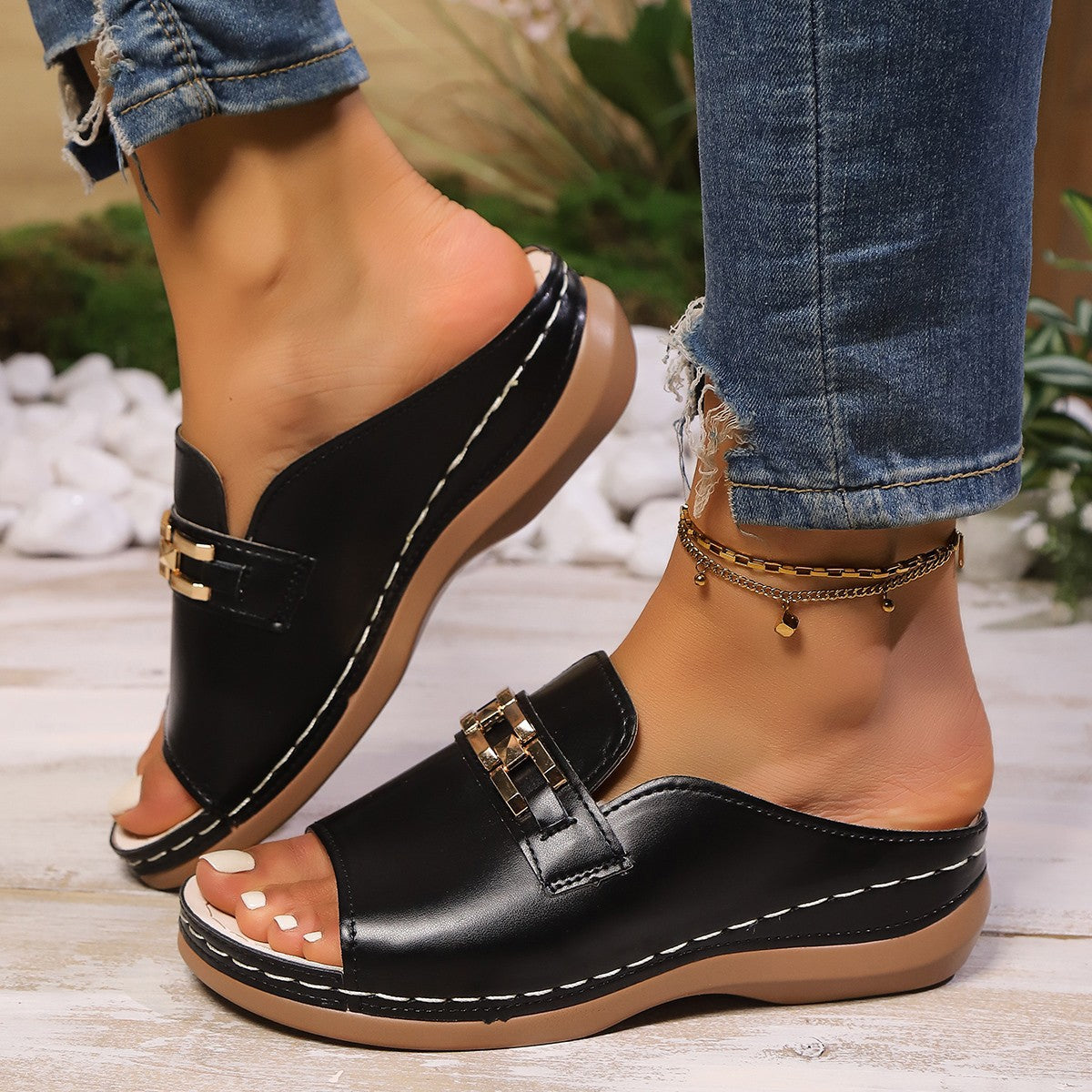 Sandalias Ortopédicos Elegantes con Look Moderno