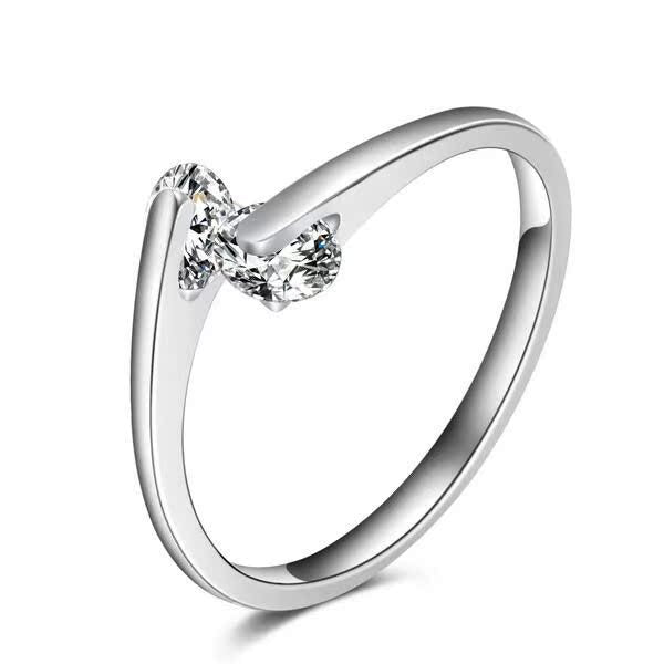 Plata Anillo clásico con encanto atemporal