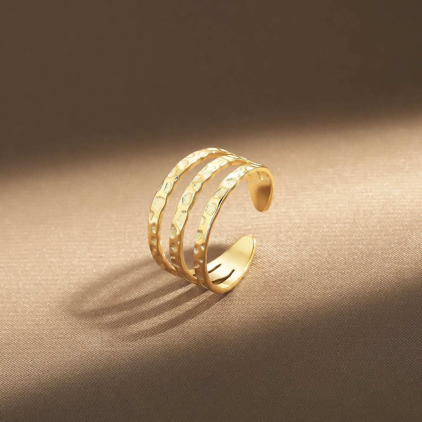 Oro Anillo elegante para toda ocasión