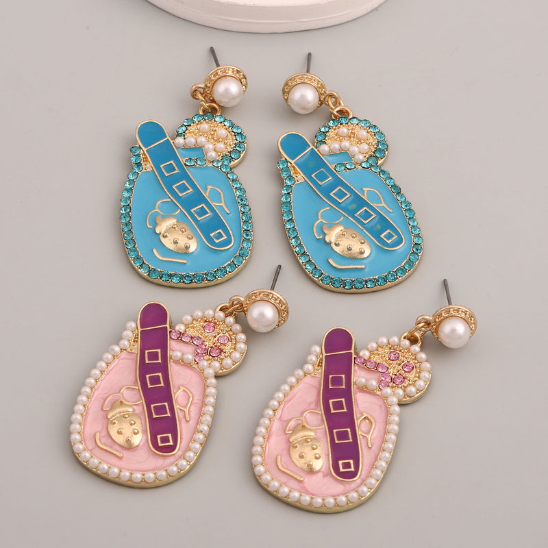 Perla Pendiente artesanal delicado