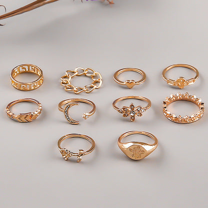 Oro Anillo clásico con encanto atemporal