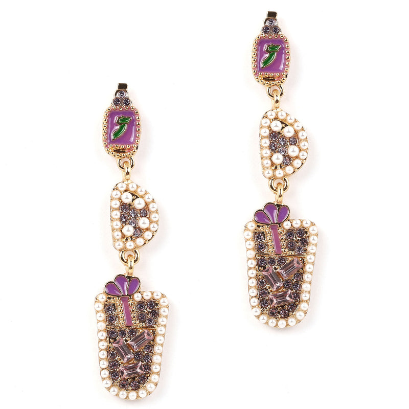 Perla Pendiente clásico con encanto atemporal