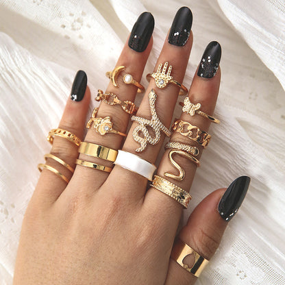 Perla Anillo vintage hecho a mano