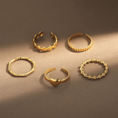 Oro Anillo impresionante para uso diario