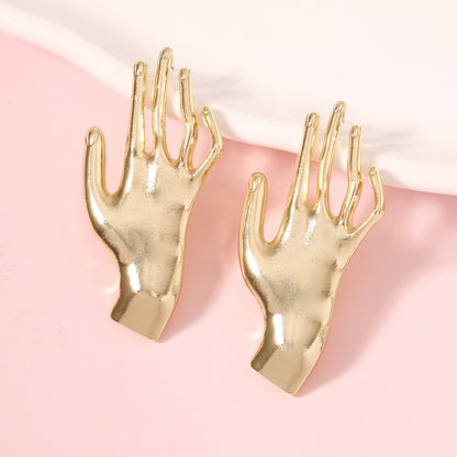 Oro Pendiente vintage hecho a mano