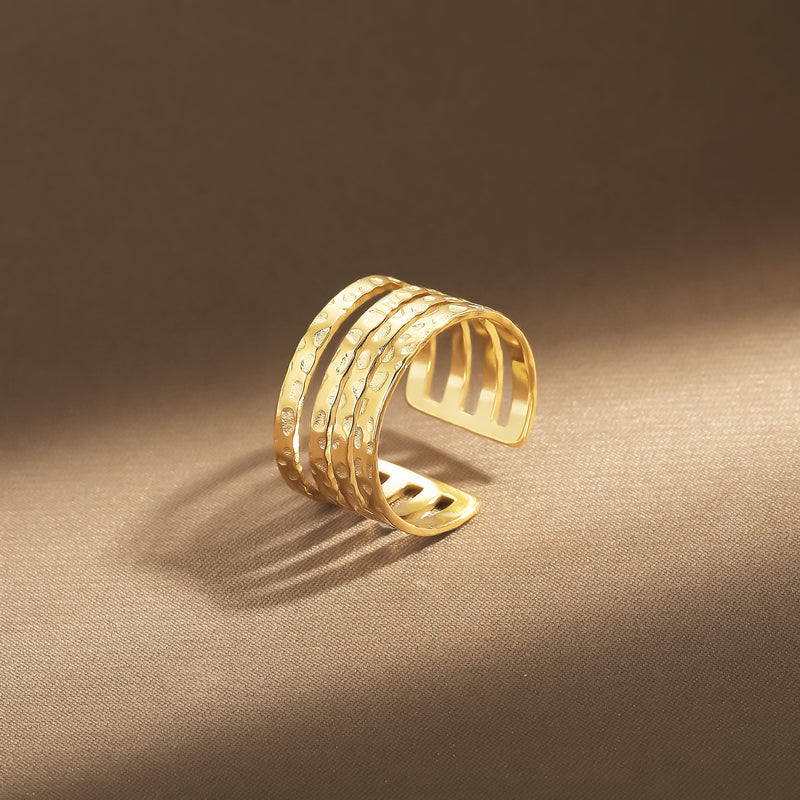 Oro Anillo elegante para toda ocasión