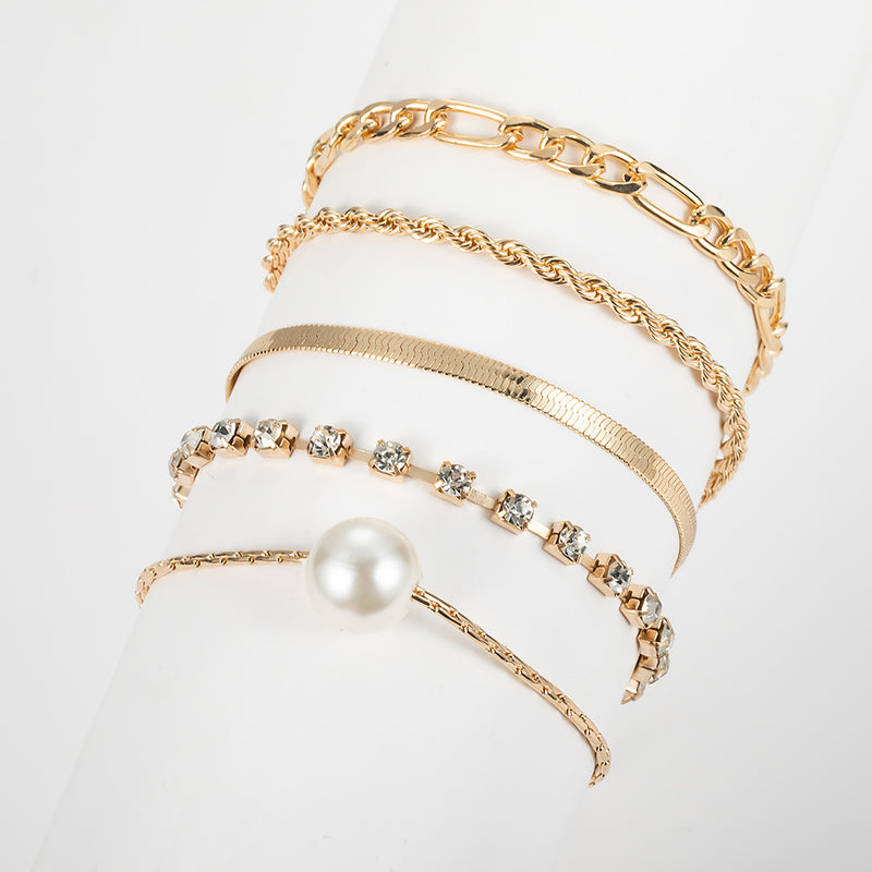 Perla Pulsera hermoso con estilo único