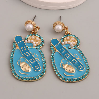 Perla Pendiente artesanal delicado