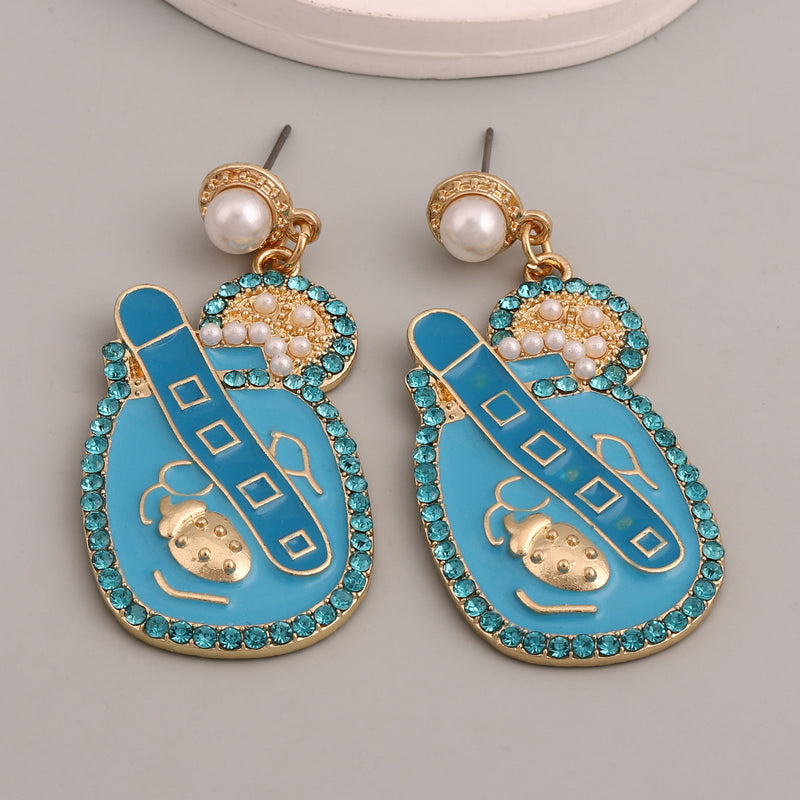 Perla Pendiente artesanal delicado