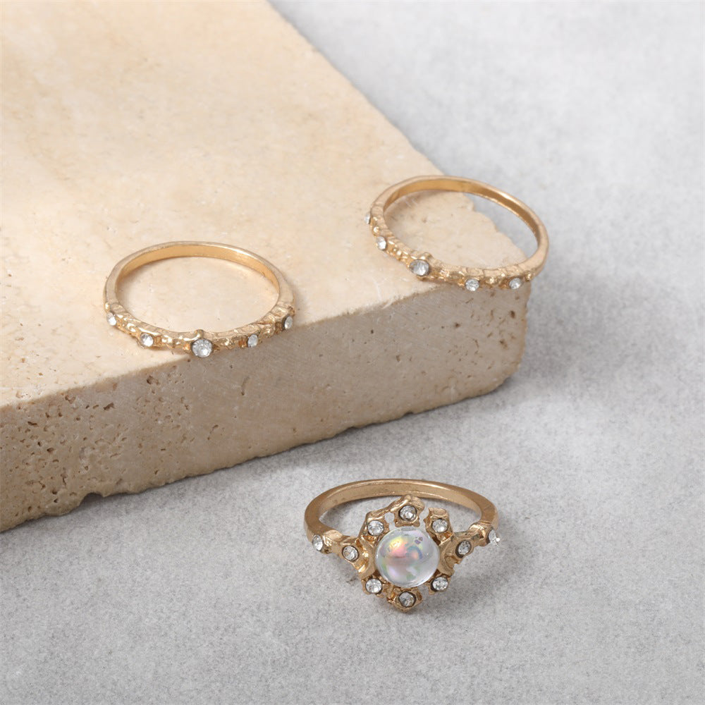 Oro Anillo clásico con encanto atemporal