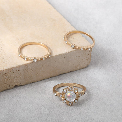 Oro Anillo clásico con encanto atemporal