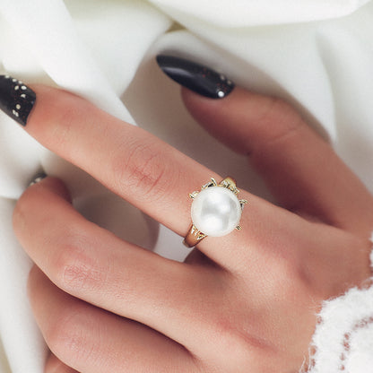 Oro Anillo vintage hecho a mano