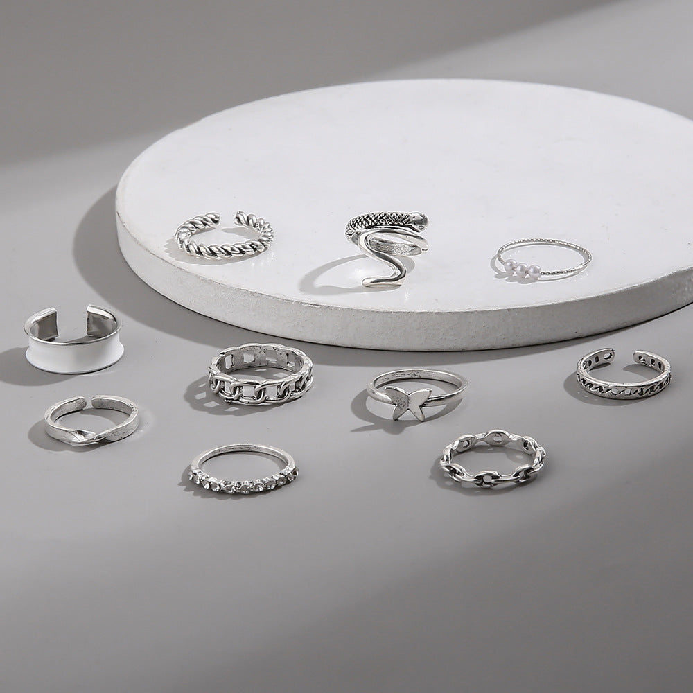 Perla Anillo elegante para toda ocasión